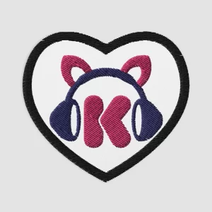 [Kalakimatra] Embroidered Patches - Heart - 3.1″×2.8″