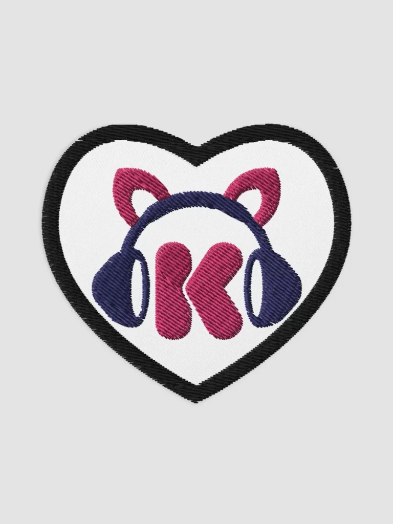 [Kalakimatra] Embroidered Patches - Heart - 3.1″×2.8″